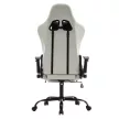 Irodai/gamer szék, fehér/fekete, PAPIBAS