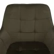 Design fotel, zöld Velvet/fekete, PETIN