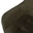 Design fotel, zöld Velvet/fekete, PETIN