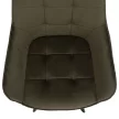 Design fotel, zöld Velvet/fekete, PETIN