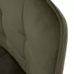 Design fotel, zöld Velvet/fekete, PETIN
