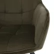Design fotel, zöld Velvet/fekete, PETIN
