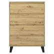 Komód, artisan tölgy, BOGAN NEW 4S70