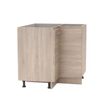   Alsó sarokszekrény, tölgy sonoma, univerzális, NOVA PLUS NOPL-061-RS