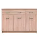Komód 3D2S, sonoma tölgy, TOPTY TYP 23