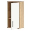 Faliszekrény, sonoma tölgy/matt fehér LESSY NEW 04