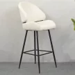 Bárszék, fehér/fekete, SANAKO TYP 2