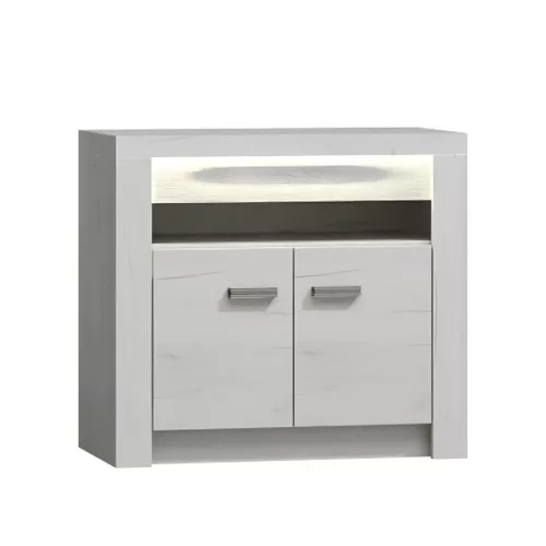 Komód, kőris fehér, INFINITY I-10