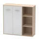 Szekrény, sonoma tölgy/fehér, MAURUS NEW MA32