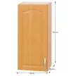 Felső konyhaszekrény, Éger, Balos, LORA MDF NEW KLASIK W40 / 735
