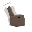 Relax forgószék fotel, szürkésbarna taupe, MEKENZI