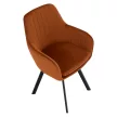 Design fotel, terrakotta Velvet szövet, AURIL