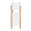 2 polcos állvány, természetes bambusz/fehér, BALTIKA TYP 1