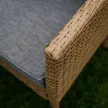 Kerti rattan szett, természetes/világosszürke, RANDI