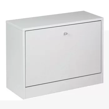 Cipősszekrény, fehér, FATMA NEW