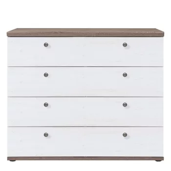 Komód, canyon fenyő/sonoma trüffel tölgy, TEINA KOM4S