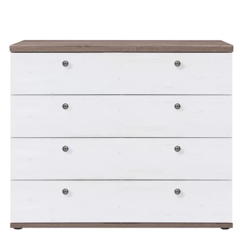 Komód, canyon fenyő/sonoma trüffel tölgy, TEINA KOM4S