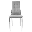 Szék, szürke szövet/fém, ADORA 2 NEW
