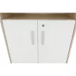 Irattartó zárható szekrénnyel, sonoma tölgy/fehér, JOHAN 2 NEW 10