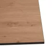 Étkezőasztal, artisan tölgy/fekete, 160x80x75 cm, NALAK TYP 3