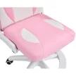 Forgószék, rózsaszín/fehér, ODELIA
