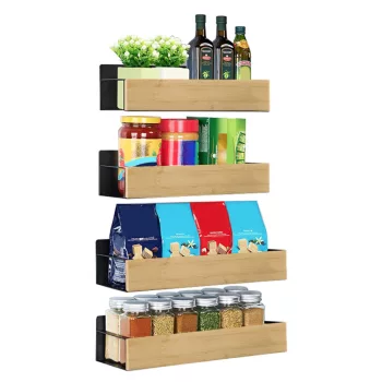 Polcok, 4 db, barna/fekete, ZOBER TYP 1