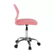 Forgószék, rózsaszín/króm, SELVA