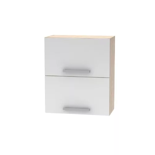 Billenő felsőszekrény 2DV, tölgy sonoma/fehér, NOVA PLUS NOPL-008-VH