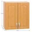 Konyha szekrény, felső, éger, LORA MDF NEW KLASIK W80/735