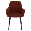Design fotel, barna/fekete, OSKOR