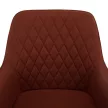 Design fotel, barna/fekete, OSKOR