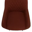 Design fotel, barna/fekete, OSKOR