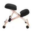 Ergonomikus térdelőszék, fekete/bükkfa, GROCO