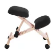 Ergonomikus térdelőszék, fekete/bükkfa, GROCO