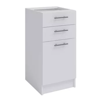 kombinált alsószekrény, fehér,  FABIANA S-40SZ2