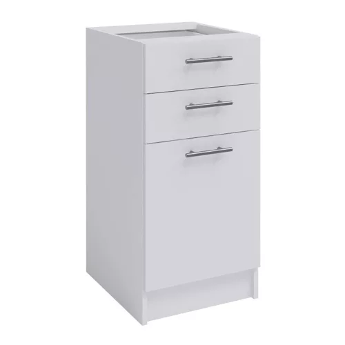 kombinált alsószekrény, fehér,  FABIANA S-40SZ2