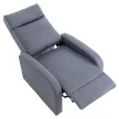 Relaxációs fotel, szürke, KRESO NEW