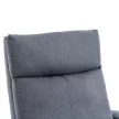 Relaxációs fotel, szürke, KRESO NEW