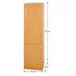 Hűtőgép szekrény elem, éger, balos, LORA MDF NEW KLASIK S60LO