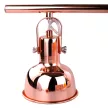 Függőlámpa retro stílusban, fém, rose gold, AVIER TYP 4