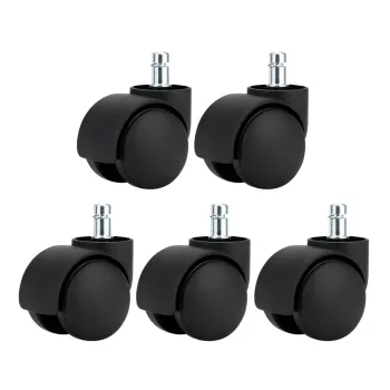 Kerék, 5 db-os szett, fekete, KOLIESKO TYP 1