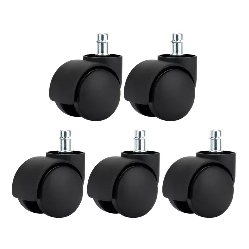 Kerék, 5 db-os szett, fekete, KOLIESKO TYP 1