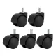Kerék, 5 db-os szett, fekete, KOLIESKO TYP 1