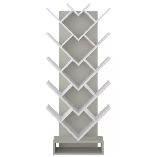 Polcrendszer, szürke/fehér, VEVEY