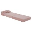 Összecsukható matrac/fotel, 2v1, rózsaszín, PELOS