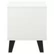 Éjjeliszekrény, fehér, BOGAN NEW 1S