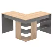 Sarok számítógépasztal, artisan tölgy/grafit, TAMARI