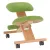 Ergonomikus térdelőszék, rzöld/bükkfa, GROCO