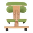 Ergonomikus térdelőszék, rzöld/bükkfa, GROCO