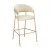Design bárszék, bézs Velvet szövet/gold króm arany, DASMIN TYP 2